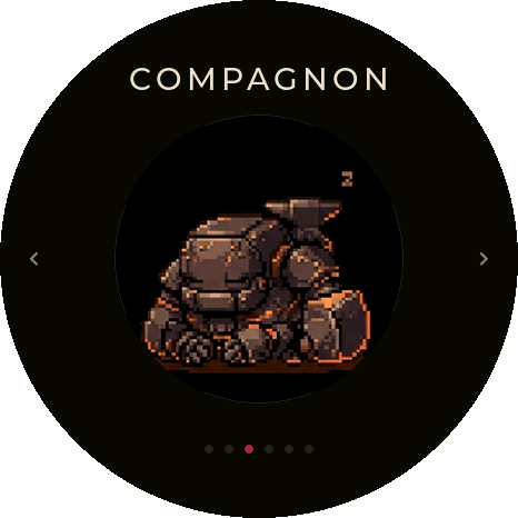 Menu de la deckbox : vignette Compagnon avec Forgix endormi