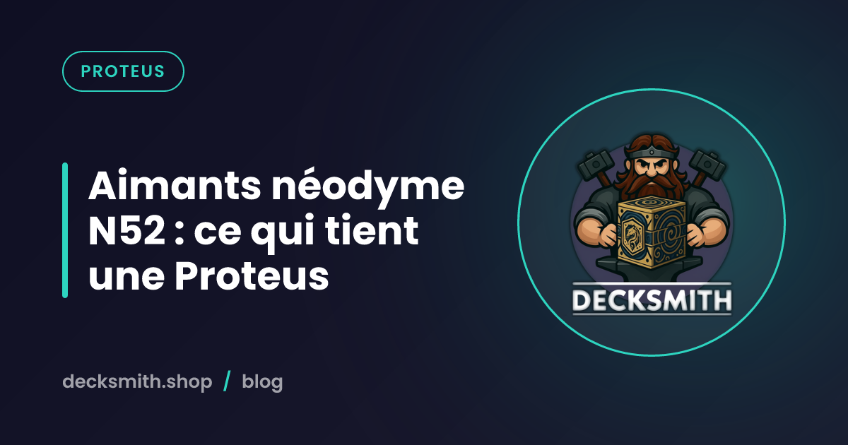 Aimants néodyme N52 : ce qui tient une Proteus