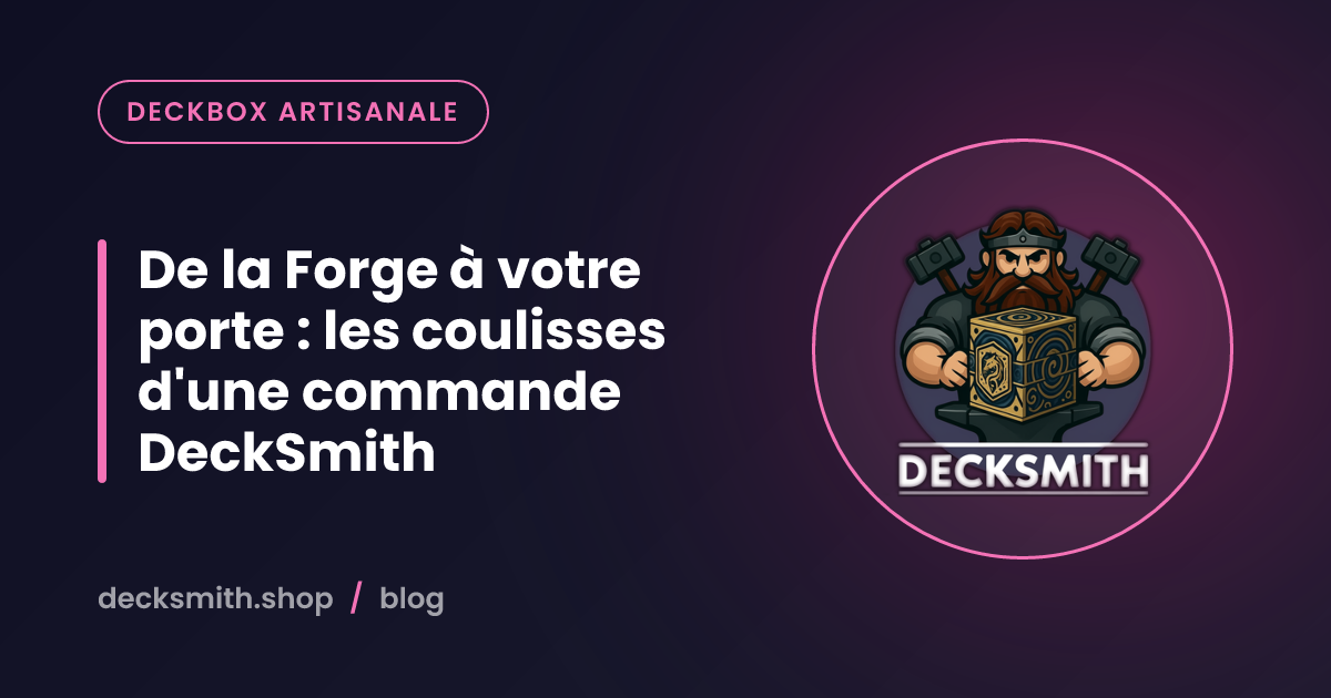 De la Forge à votre porte : les coulisses d'une commande DeckSmith
