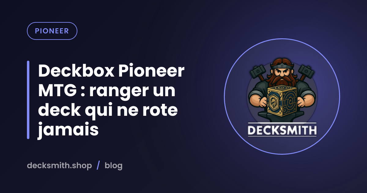 Deckbox Pioneer MTG : ranger un deck qui ne rote jamais