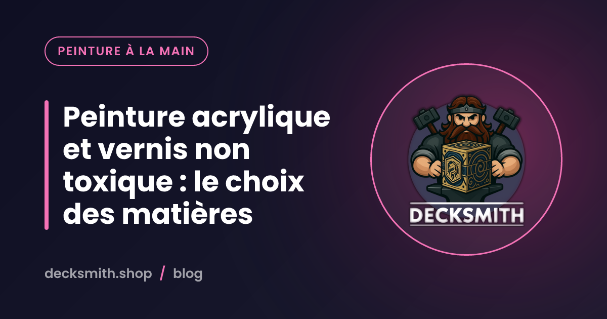 Peinture acrylique et vernis non toxique : le choix des matières