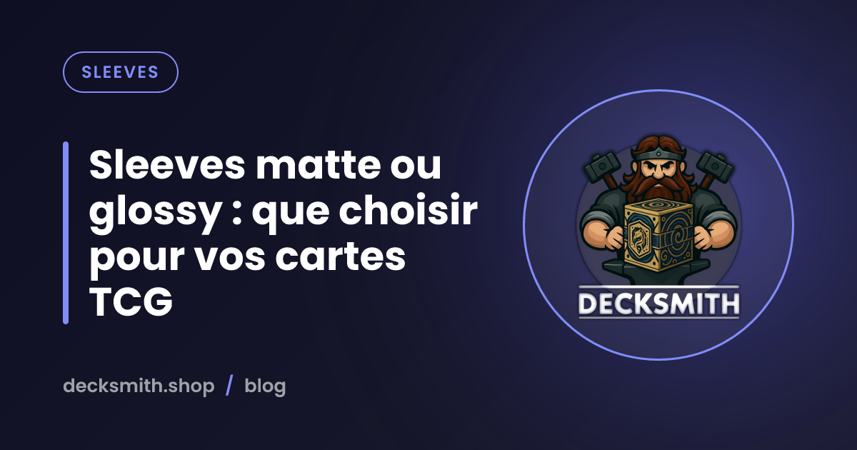 Sleeves matte ou glossy : que choisir pour vos cartes TCG