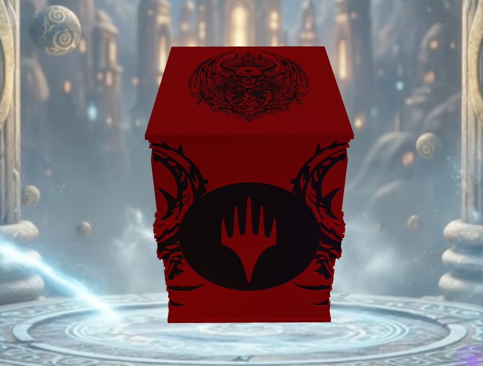 Deckbox Abyssal Wrath - Vue 2 - Accessoire TCG artisanal