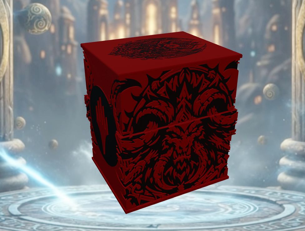Deckbox Abyssal Wrath - Vue 3 - Accessoire TCG artisanal